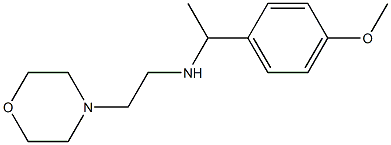 [1-(4-methoxyphenyl)ethyl][2-(morpholin-4-yl)ethyl]amine 化学構造式