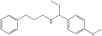 [1-(4-methoxyphenyl)propyl](3-phenylpropyl)amine Structure