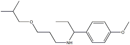 [1-(4-methoxyphenyl)propyl][3-(2-methylpropoxy)propyl]amine Struktur