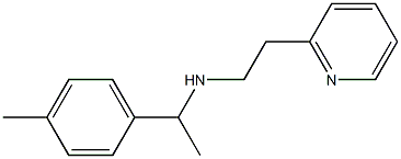 [1-(4-methylphenyl)ethyl][2-(pyridin-2-yl)ethyl]amine,,结构式