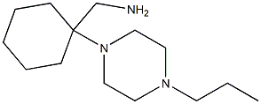 [1-(4-propylpiperazin-1-yl)cyclohexyl]methylamine Structure