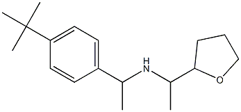 [1-(4-tert-butylphenyl)ethyl][1-(oxolan-2-yl)ethyl]amine,,结构式