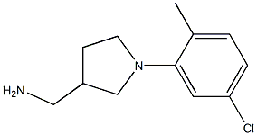 [1-(5-chloro-2-methylphenyl)pyrrolidin-3-yl]methylamine,,结构式