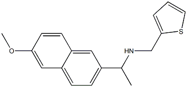[1-(6-methoxynaphthalen-2-yl)ethyl](thiophen-2-ylmethyl)amine Struktur