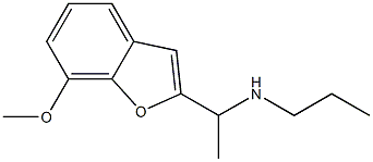 [1-(7-methoxy-1-benzofuran-2-yl)ethyl](propyl)amine 化学構造式