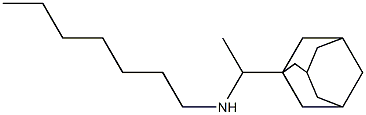 [1-(adamantan-1-yl)ethyl](heptyl)amine 化学構造式