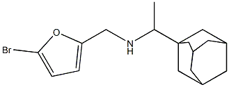 [1-(adamantan-1-yl)ethyl][(5-bromofuran-2-yl)methyl]amine Struktur
