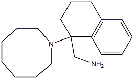 [1-(azocan-1-yl)-1,2,3,4-tetrahydronaphthalen-1-yl]methanamine,,结构式