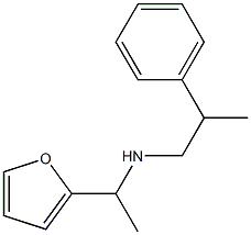 [1-(furan-2-yl)ethyl](2-phenylpropyl)amine 化学構造式