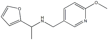 [1-(furan-2-yl)ethyl][(6-methoxypyridin-3-yl)methyl]amine Structure