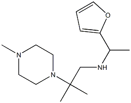 [1-(furan-2-yl)ethyl][2-methyl-2-(4-methylpiperazin-1-yl)propyl]amine Structure