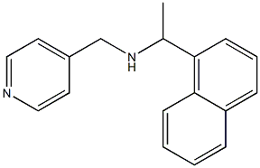 [1-(naphthalen-1-yl)ethyl](pyridin-4-ylmethyl)amine Structure