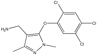 [1,3-dimethyl-5-(2,4,5-trichlorophenoxy)-1H-pyrazol-4-yl]methanamine