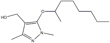 [1,3-dimethyl-5-(octan-2-yloxy)-1H-pyrazol-4-yl]methanol Structure