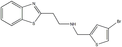 [2-(1,3-benzothiazol-2-yl)ethyl][(4-bromothiophen-2-yl)methyl]amine,,结构式