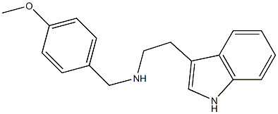 N-(4-メトキシベンジル)-1H-インドール-3-エタンアミン 化学構造式