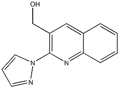 [2-(1H-pyrazol-1-yl)quinolin-3-yl]methanol,,结构式