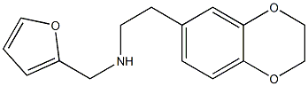 [2-(2,3-dihydro-1,4-benzodioxin-6-yl)ethyl](furan-2-ylmethyl)amine Structure