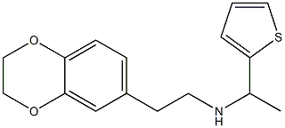  [2-(2,3-dihydro-1,4-benzodioxin-6-yl)ethyl][1-(thiophen-2-yl)ethyl]amine