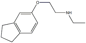 [2-(2,3-dihydro-1H-inden-5-yloxy)ethyl](ethyl)amine Structure