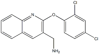 [2-(2,4-dichlorophenoxy)quinolin-3-yl]methanamine Struktur