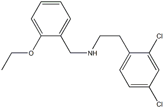 [2-(2,4-dichlorophenyl)ethyl][(2-ethoxyphenyl)methyl]amine Structure