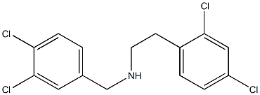 [2-(2,4-dichlorophenyl)ethyl][(3,4-dichlorophenyl)methyl]amine,,结构式