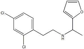 [2-(2,4-dichlorophenyl)ethyl][1-(furan-2-yl)ethyl]amine 化学構造式