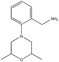 [2-(2,6-dimethylmorpholin-4-yl)phenyl]methanamine Struktur