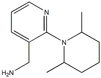 [2-(2,6-dimethylpiperidin-1-yl)pyridin-3-yl]methylamine,,结构式