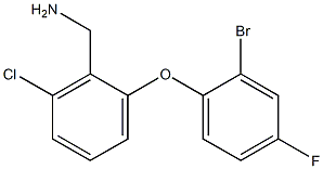 [2-(2-bromo-4-fluorophenoxy)-6-chlorophenyl]methanamine