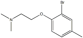 [2-(2-bromo-4-methylphenoxy)ethyl]dimethylamine Structure