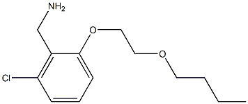 [2-(2-butoxyethoxy)-6-chlorophenyl]methanamine 化学構造式