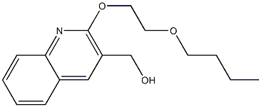 [2-(2-butoxyethoxy)quinolin-3-yl]methanol 结构式