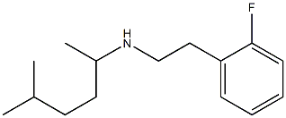 [2-(2-fluorophenyl)ethyl](5-methylhexan-2-yl)amine Structure