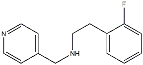 [2-(2-fluorophenyl)ethyl](pyridin-4-ylmethyl)amine Struktur