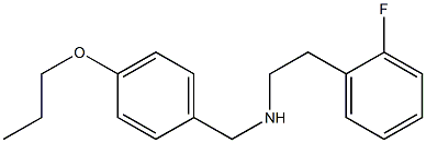 [2-(2-fluorophenyl)ethyl][(4-propoxyphenyl)methyl]amine Struktur