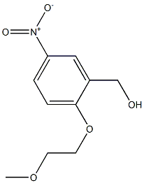 [2-(2-methoxyethoxy)-5-nitrophenyl]methanol,,结构式