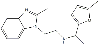 [2-(2-methyl-1H-1,3-benzodiazol-1-yl)ethyl][1-(5-methylfuran-2-yl)ethyl]amine Struktur