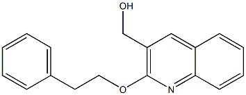 [2-(2-phenylethoxy)quinolin-3-yl]methanol Structure