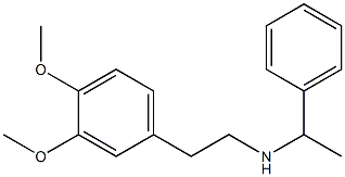 [2-(3,4-dimethoxyphenyl)ethyl](1-phenylethyl)amine,,结构式