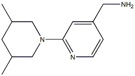 [2-(3,5-dimethylpiperidin-1-yl)pyridin-4-yl]methylamine 结构式