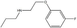 [2-(3-fluorophenoxy)ethyl](propyl)amine 化学構造式