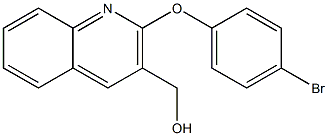 [2-(4-bromophenoxy)quinolin-3-yl]methanol Struktur