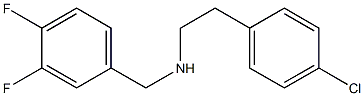 [2-(4-chlorophenyl)ethyl][(3,4-difluorophenyl)methyl]amine Structure