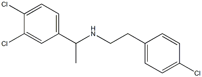 [2-(4-chlorophenyl)ethyl][1-(3,4-dichlorophenyl)ethyl]amine Structure