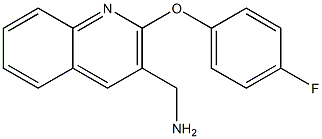 [2-(4-fluorophenoxy)quinolin-3-yl]methanamine Structure