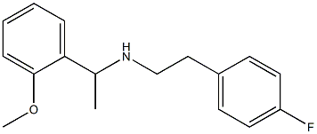 [2-(4-fluorophenyl)ethyl][1-(2-methoxyphenyl)ethyl]amine Structure