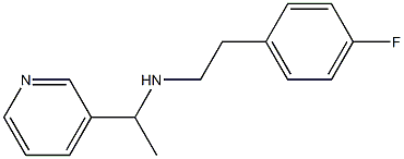 [2-(4-fluorophenyl)ethyl][1-(pyridin-3-yl)ethyl]amine Structure