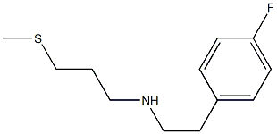 [2-(4-fluorophenyl)ethyl][3-(methylsulfanyl)propyl]amine,,结构式
